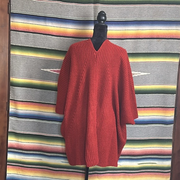 Rusty Hued Chunky Knit Cardigan OSFM - Picture 3 of 8